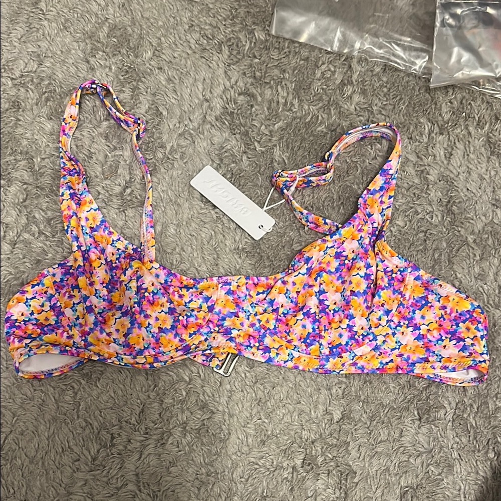 Floral Bikini Top - Multicolor